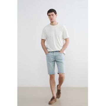 Blugi scurti regular fit - Albastru deschis
