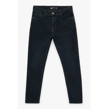 Blugi slim fit - Albastru ultramarin
