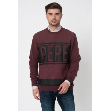 Bluza sport cu decolteu la baza gatului Compton - Violet tyrian/Violet pruna
