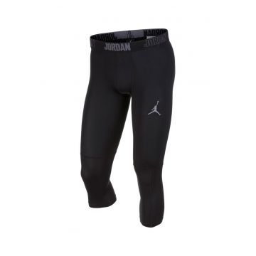 Colanti capri cu tehnologie Dri-Fit - pentru fitness Alpha - Negru