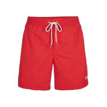 Costum de baie  Vert - talie elastica - Rosu