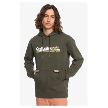 Hanorac  All Lined Up - verde - barbati - material calduros