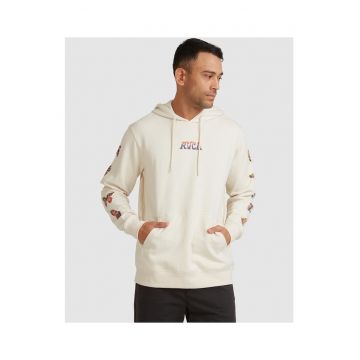 Hanorac barbati  imprimeu fluture - bej