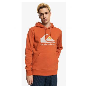 Hanorac barbati  portocaliu - fleece - logo mare
