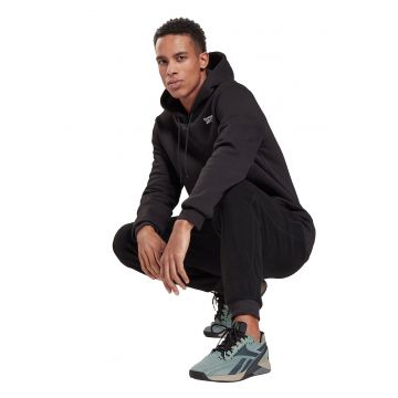 Hanorac de fleece cu buzunar kangaroo - pentru antrenament RI - Negru