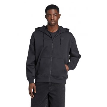 Hanorac din amestec de bumbac Baggy - Negru