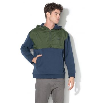 Hanorac lejer - cu segment contrastant Lyle - Verde/Albastru