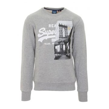 Hanorac Superdry barbati - M2010424B - bumbac/poliester - gri -