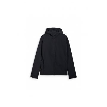 Jacheta softshell barbati  membrana NeoDry 5000 - Poliester - rezistenta la vant - gluga - negru