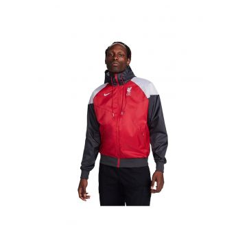 Jacheta sport barbati -  Liverpool FC Sport Essentials Windrunner - culoare neagra - material rezistent