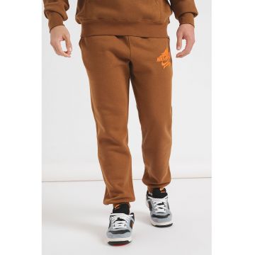 Pantaloni de trening din amestec de bumbac Club - Maro inchis