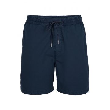 Pantaloni scurti barbati  bleumarin - bumbac - croiala regulata - talie elastica