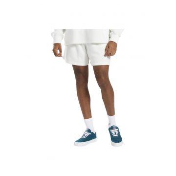 Pantaloni scurti barbati  croiala confortabila - alb - poliester/viscoza -