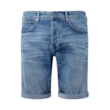Pantaloni scurti barbati -  denim - albastru -