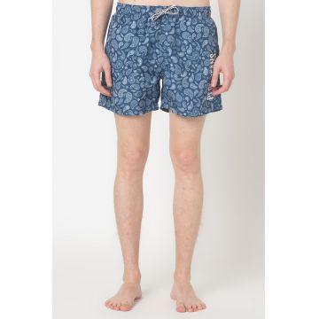 Pantaloni scurti de baie cu model paisley Hugo - Alb/Bleumarin