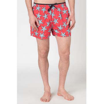 Pantaloni scurti de baie cu snur Dylan - Coral
