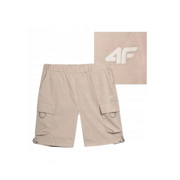 Pantaloni scurti de trening pentru barbati -  Bumbac/Poliester - Bejz - Bej