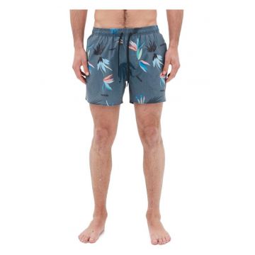 Pantaloni scurti de volei  albastru - material elastic - croiala regulata - talie elastica -