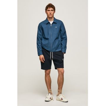 Pantaloni scurti sport cu snur - Bleumarin