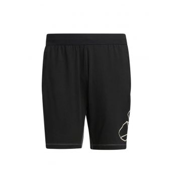 Pantaloni scurti sport -  Poliester/Elastan - Negru -