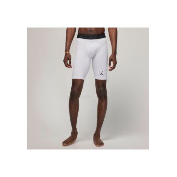 Pantaloni sport barbati  SPORT COMPRESIE ALB poliester