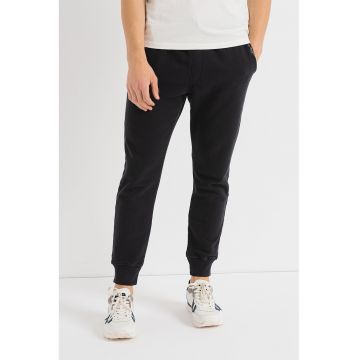 Pantaloni sport cu buzunare oblice David - Negru