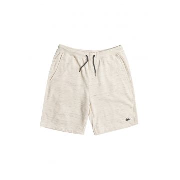 Pantaloni sport scurti cu logo Bayrise - Alb fildes