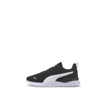 Pantofi sport Anzarun Lite din plasa cu garnituri din piele ecologica - Alb/Negru
