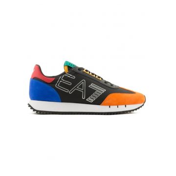Pantofi sport  EA7 Black & White Vintage 31249 - Alb/Negru