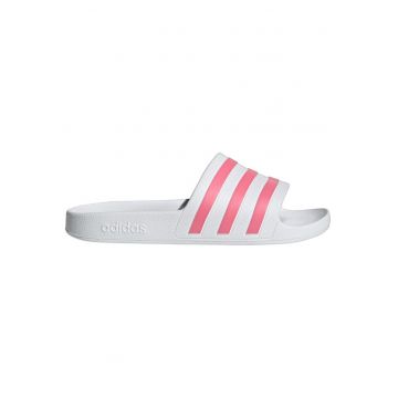 Papuci  Adilette Aqua - uscare rapida - alb - material sintetic