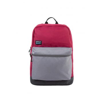 Rucsac -  30x14x46cm - 19L - poliester - gri/roz