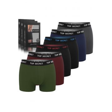 Set 6 Boxeri Barbati -  Bumbac - Multicolor - Marime