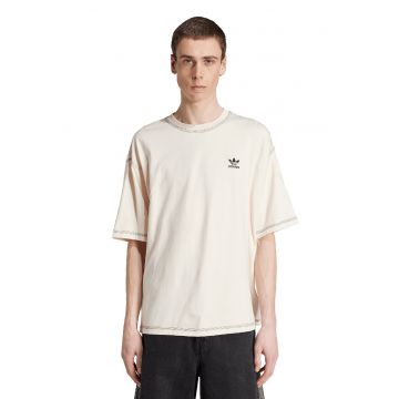 Tricou din amestecde bumbac Essentials - Maro nisip