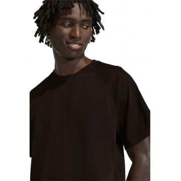 Tricou lejer de bumbac Premium Essential - Maro inchis