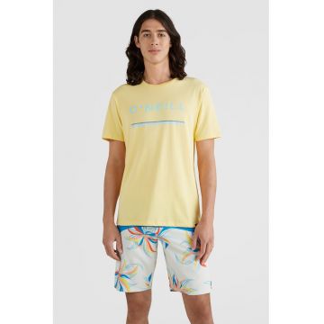 Tricou regular fit de bumbac Arrowhead - Galben pal