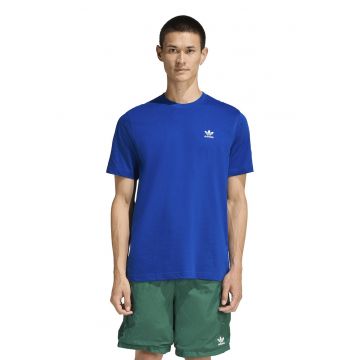 Tricou regular fit din bumbac Trefoil - Alb/Albastru royal