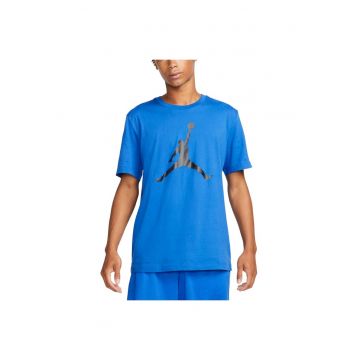 Tricou sport barbati  croiala standard - bumbac/poliester - albastru -