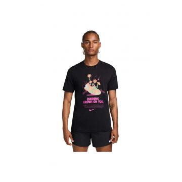 Tricou sport barbati  Dri-FIT - negru - bumbac si poliester