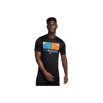 Tricou sport barbati  Dri-FIT - negru - material respirabil poliester