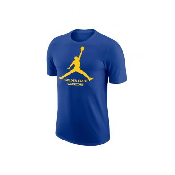 Tricou sport barbati  Golden State Warriors - albastru - bumbac/poliester