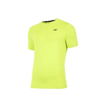 Tricou sport  galben - poliester/elastan - detalii reflectorizante