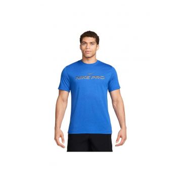 Tricou sport  Pro - Dri-FIT - poliester - bumbac - rayon - albastru