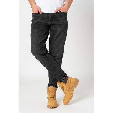 Blugi cu aspect decolorat Dylan - Alb murdar/Gri antracit