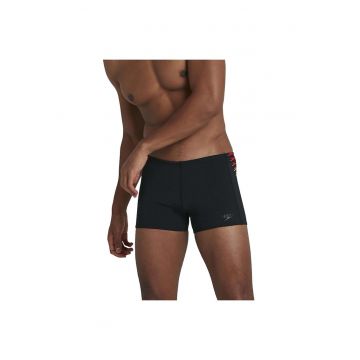 Costum de baie barbatesc  protectie UPF 50+ - material rezistent la clor - negru -