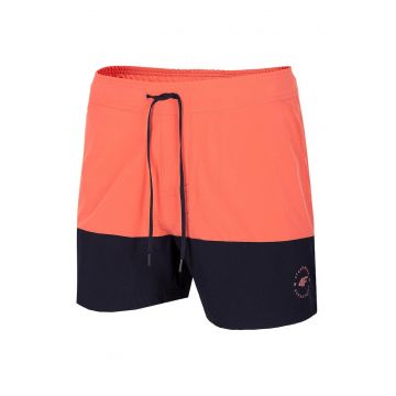 Costum de baie barbati  croiala regulata - talie elastica - Portocaliu/Bleumarin
