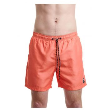 Costum de baie barbati  portocaliu - talie elastica - snur de strangere