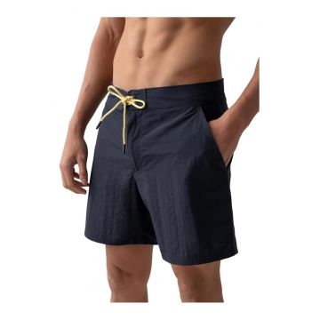 Costum de baie  negru - talie elastica - doua buzunare laterale - 100% poliester