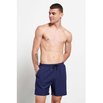 Costum de baie  talie elastica - poliester - 39875 - Albastru
