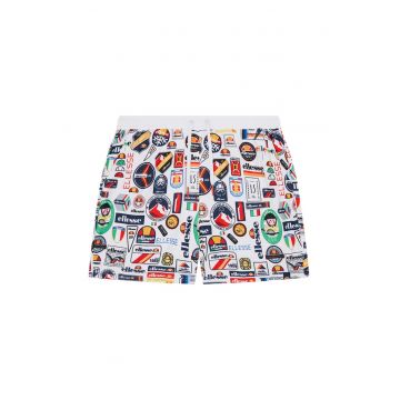 Costum de inot pentru barbati -  alb - cu model -