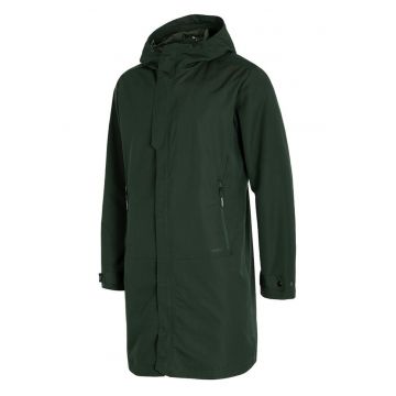 Geaca barbati  model HOL21-KUM601A - gluga integrata - doua buzunare laterale - culoare neagra - material rezistent la apa - negru